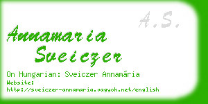 annamaria sveiczer business card